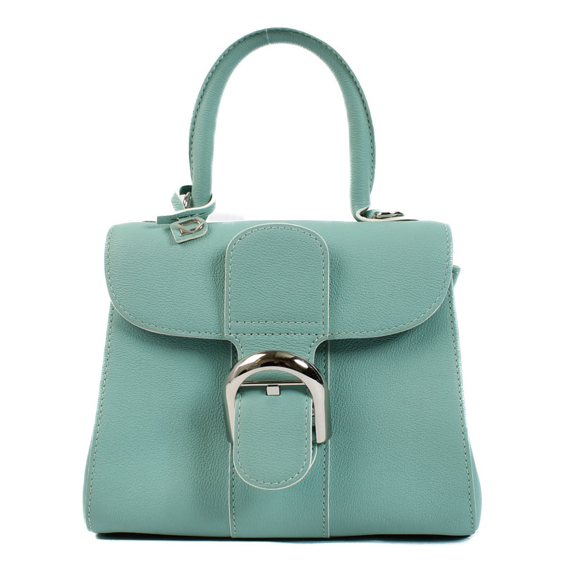 Shop safe online at Labellov in Antwerp, Brussels and Knokke this 100% authentic second hand Delvaux Jade Rodeo Calf Brillant Mini.