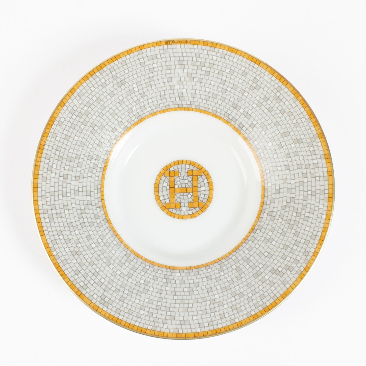 Hermès Set van 2 Mosaique au 24 Gold Koffiekopjes en Schotels