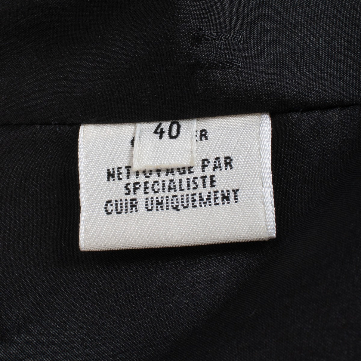 Veste en cuir Hermès noire - Taille FR40