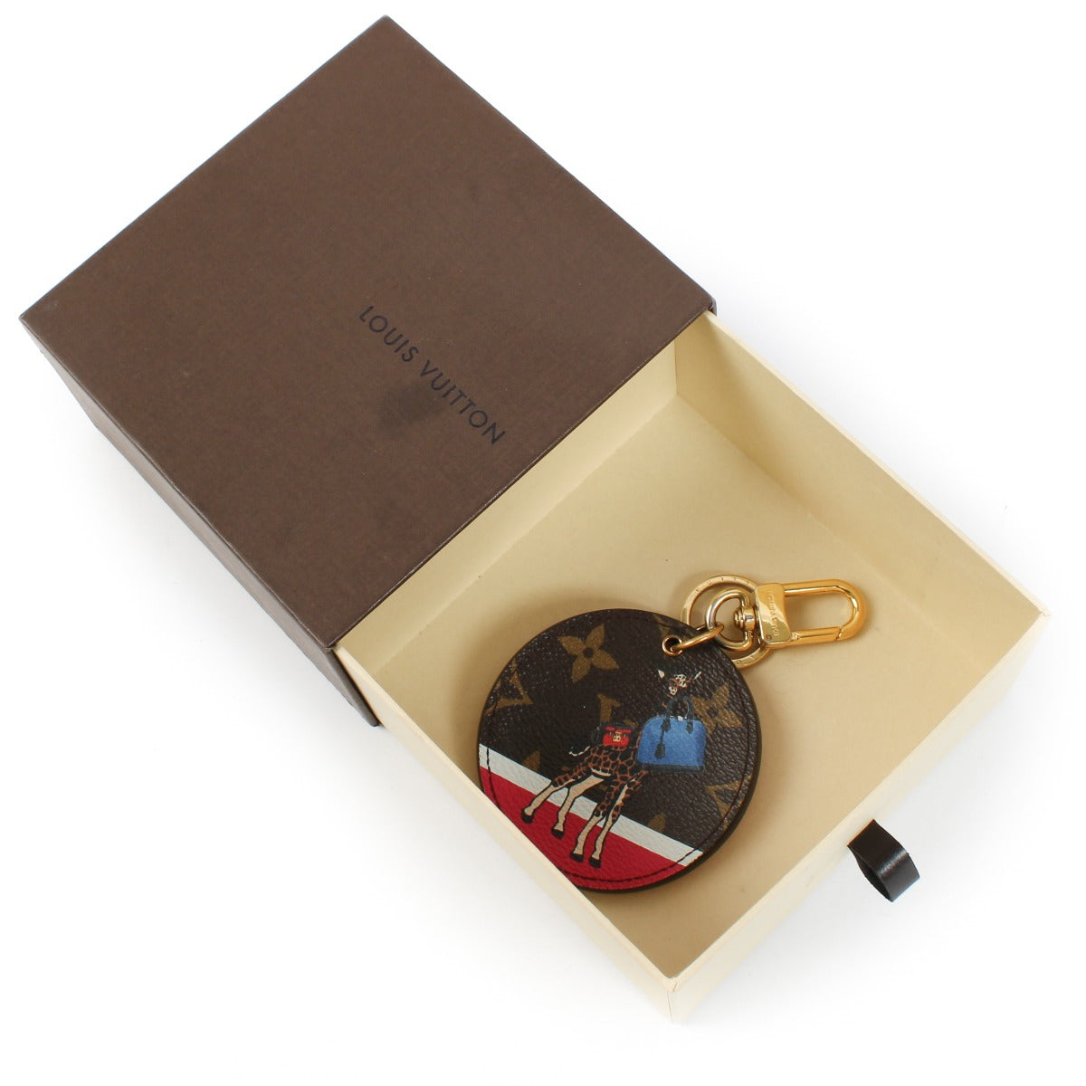 Louis Vuitton Monogram Girafe Keychain Bag Charm