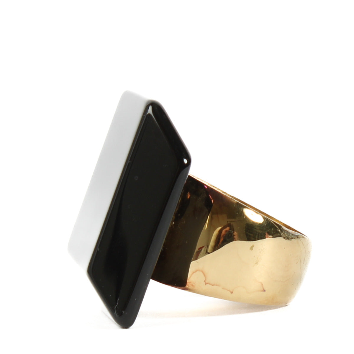 Wouters & Hendrix Black Stone Gold Ring