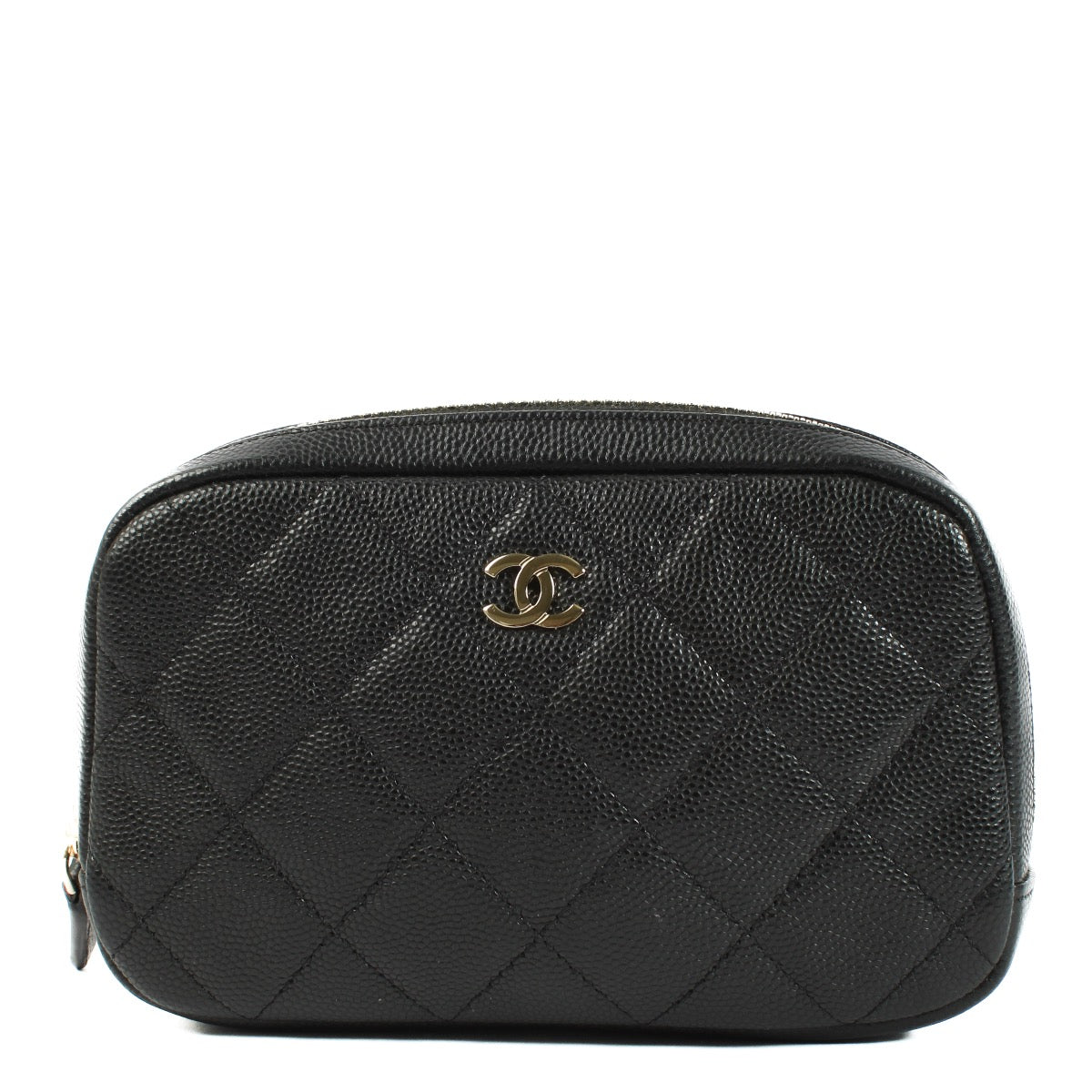 shop 100% authentic second hand chanel black Caviar Pouch on Labellov.com
