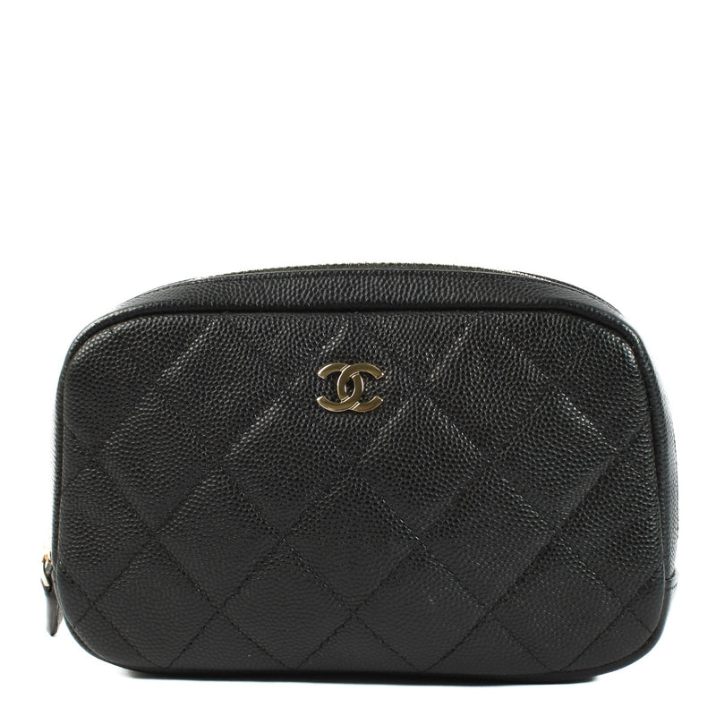 shop 100% authentic second hand chanel black Caviar Pouch on Labellov.com