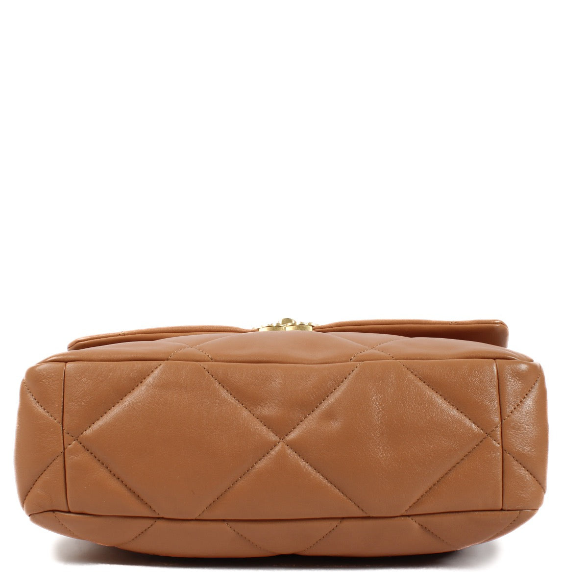 Chanel Dark Beige Shiny Lambskin 19 Large Bag