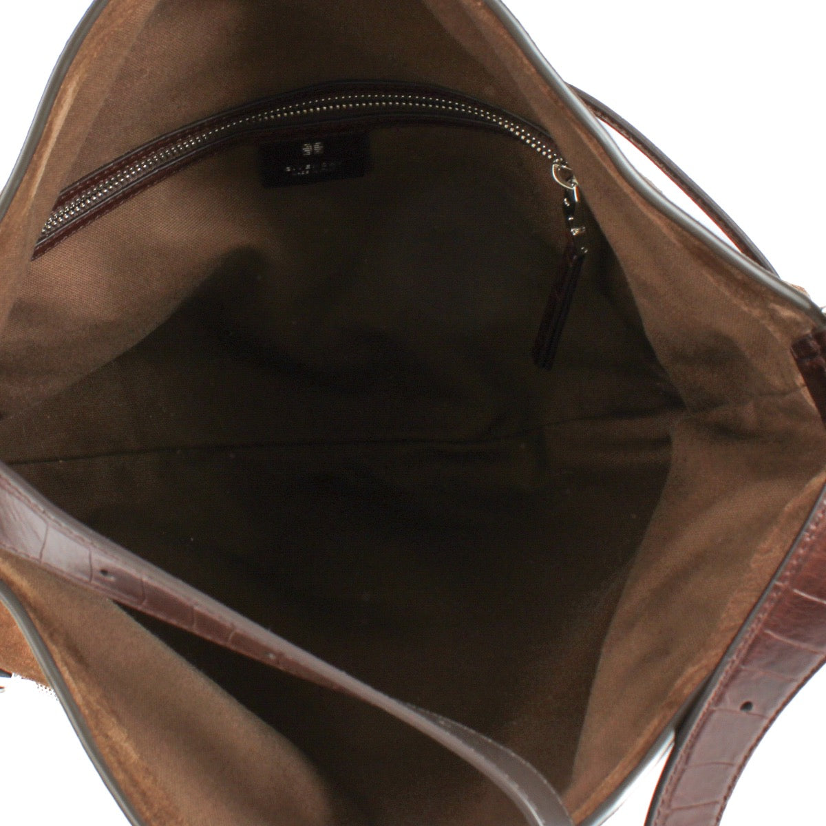 shop 100% authentic second hand Givenchy Chocolate Brown Suede Voyou Shoulder Bag on Labellov.com