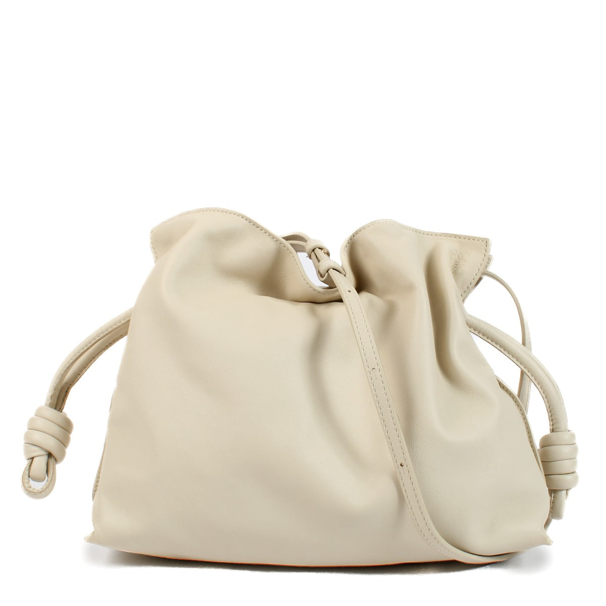 Loewe Beige Calfskin Flamenco Clutch