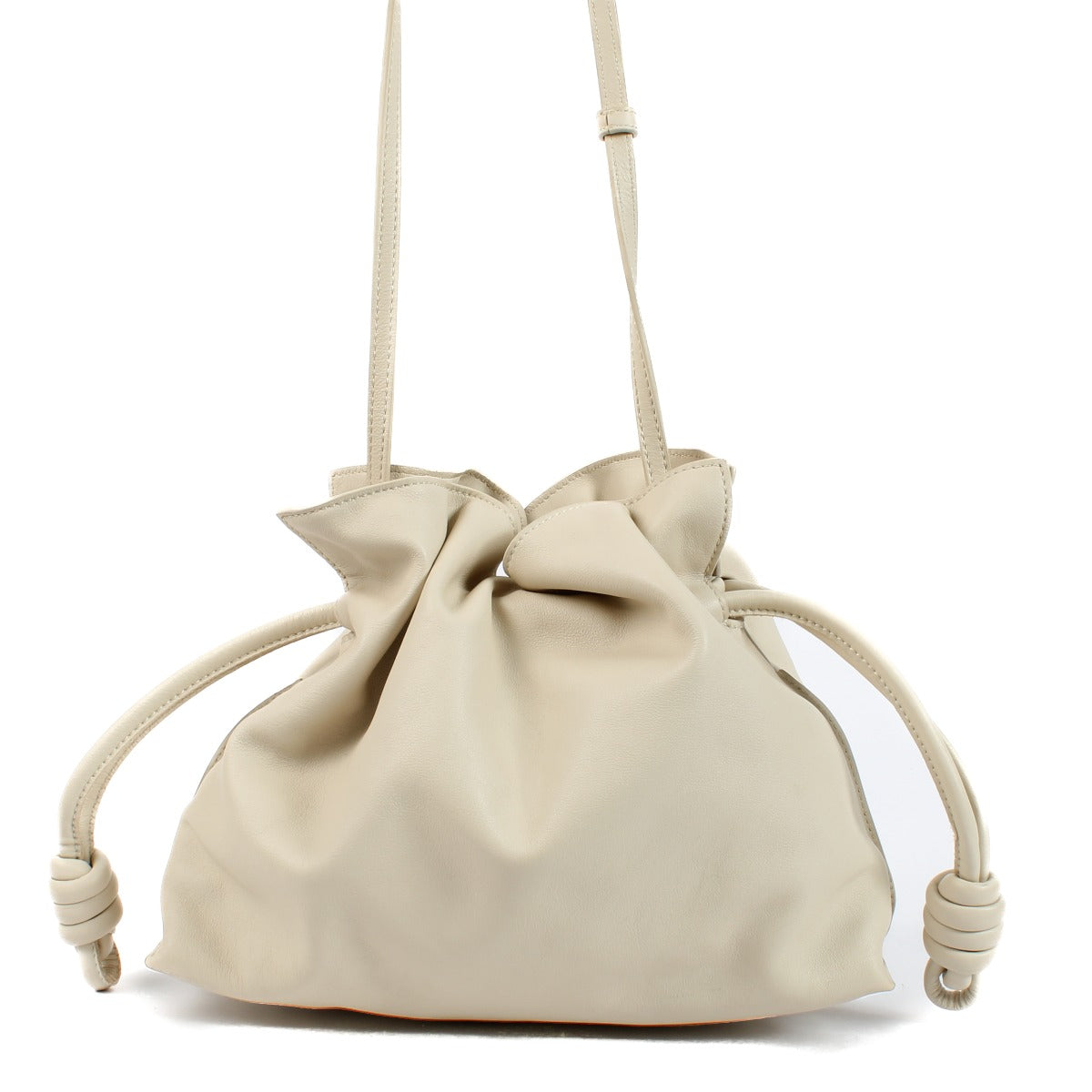 Loewe Beige Calfskin Flamenco Clutch