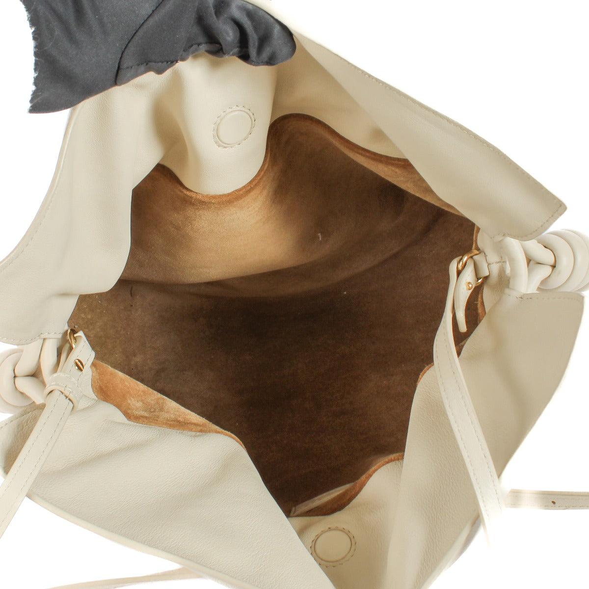 Loewe Beige Calfskin Flamenco Clutch