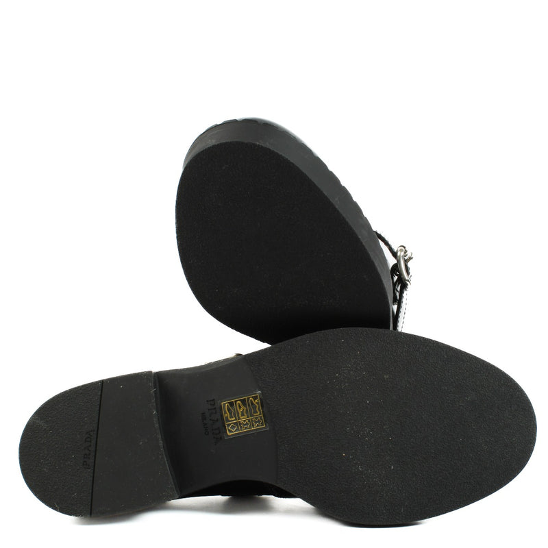 Prada Black Mary Jane Flats - Size 40