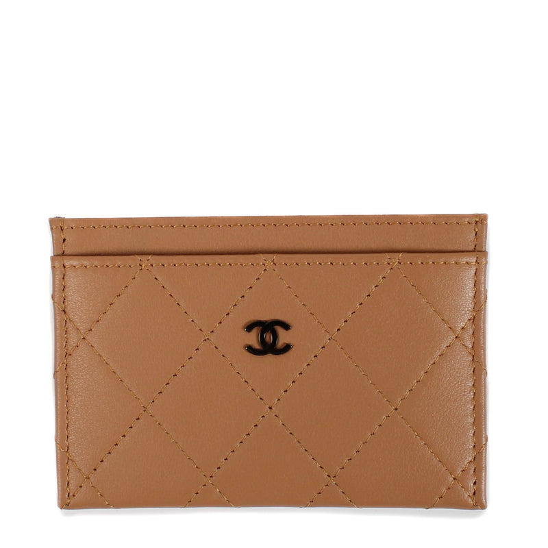 shop 100% authentic second hand chanel camel Card Holder Wallet on Labellov.com