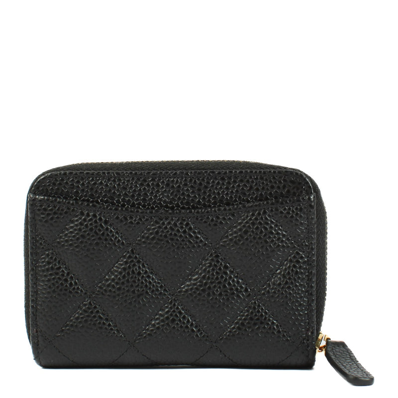 shop 100% authentic second hand chanel black Caviar Leather Wallet on Labellov.com