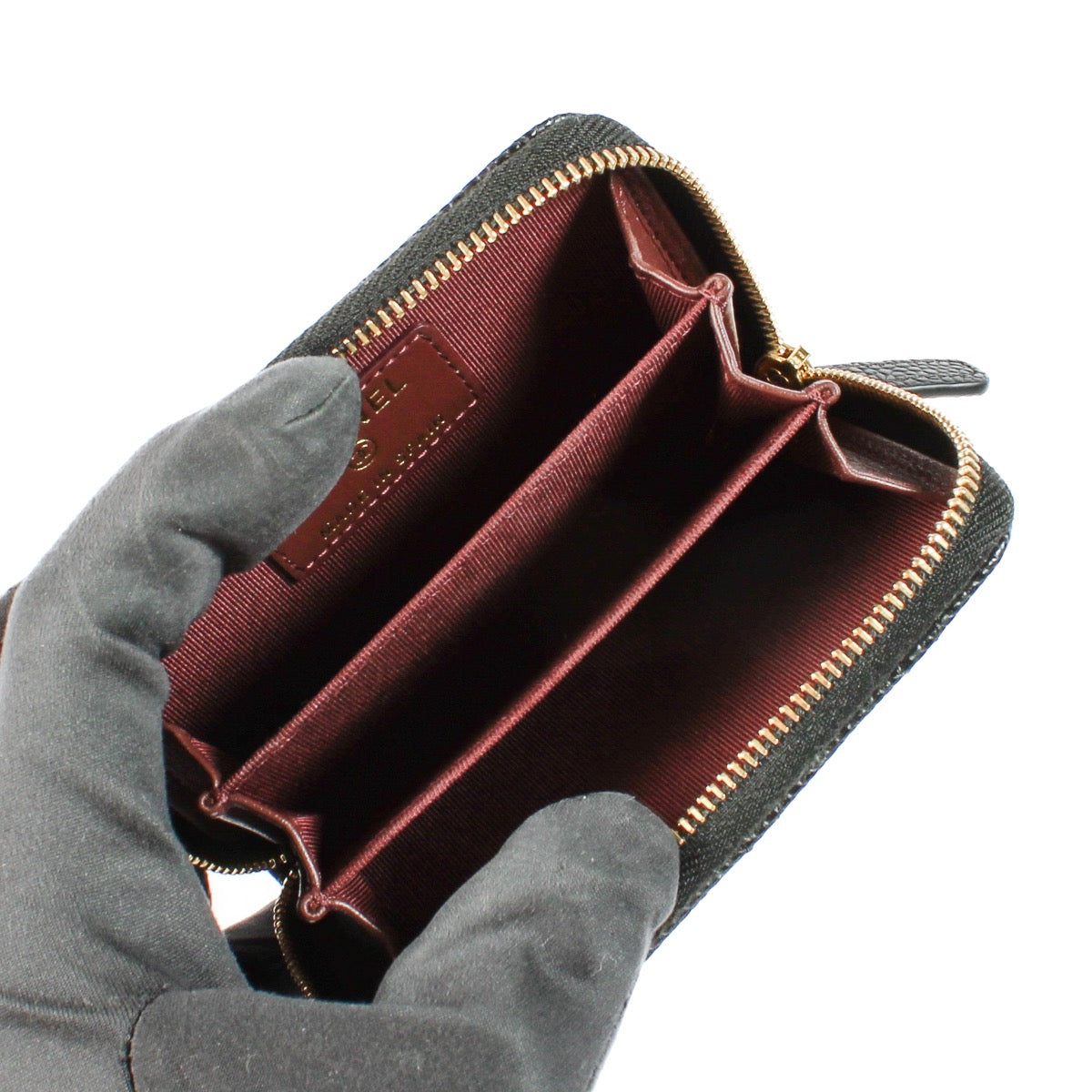 shop 100% authentic second hand chanel black Caviar Leather Wallet on Labellov.com