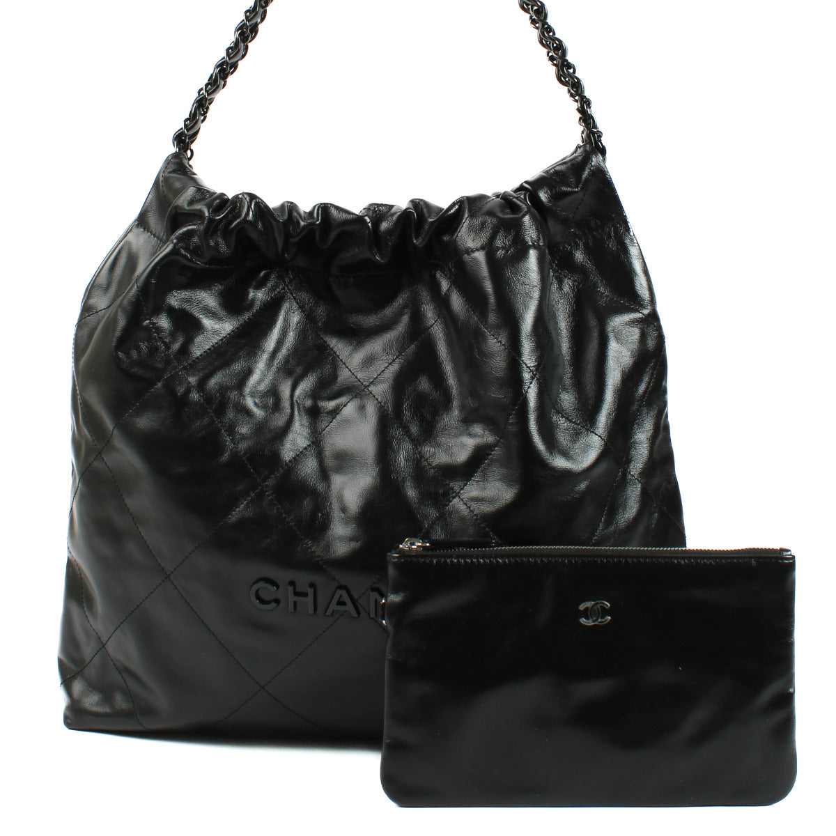 Chanel So Black 22 Shoulder Bag