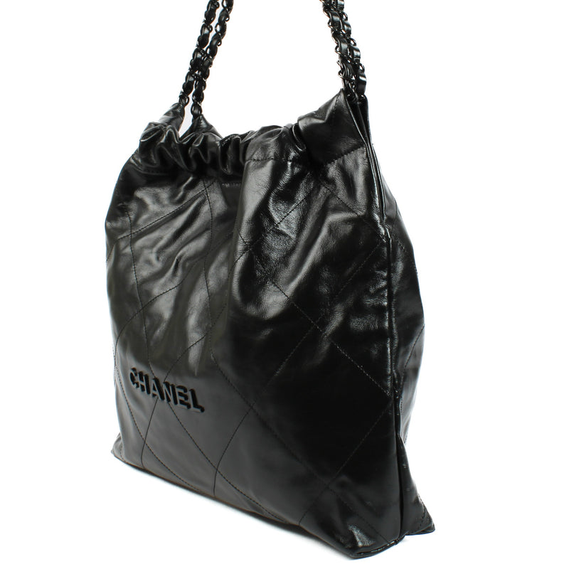 Chanel So Black 22 Shoulder Bag