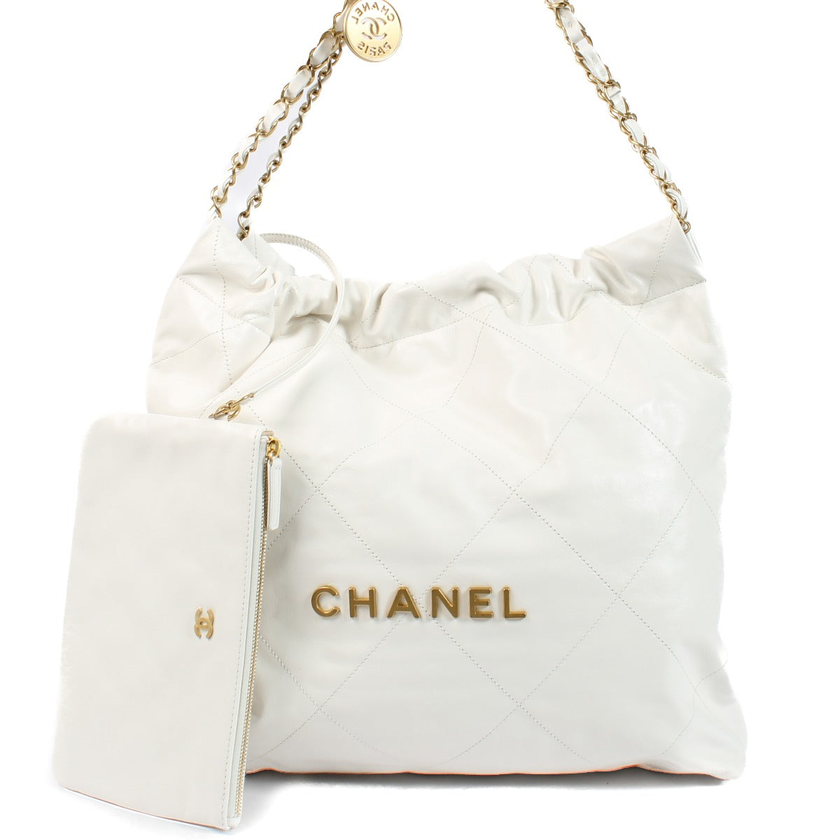 Chanel White 22 Bag