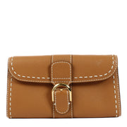 Delvaux Vegetal Rodeo Calf Surpiqué Brillant Chain Wallet