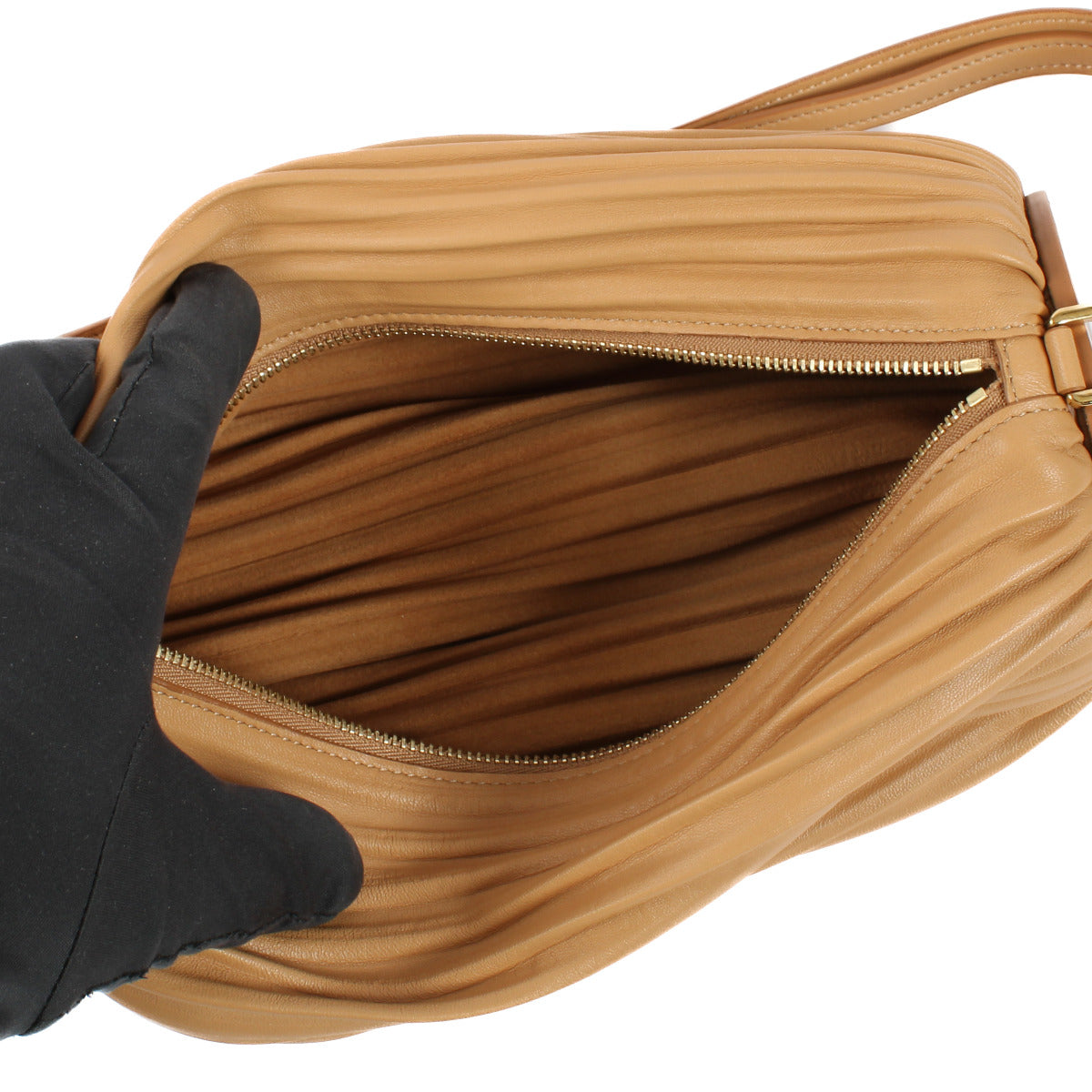 Pochette Loewe en nappa d'agneau marron Warm Desert