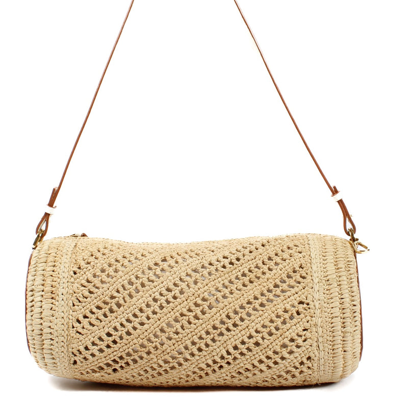 shop 100% authentic second hand Loewe White Raffia Bracelet Pouch on Labellov.com