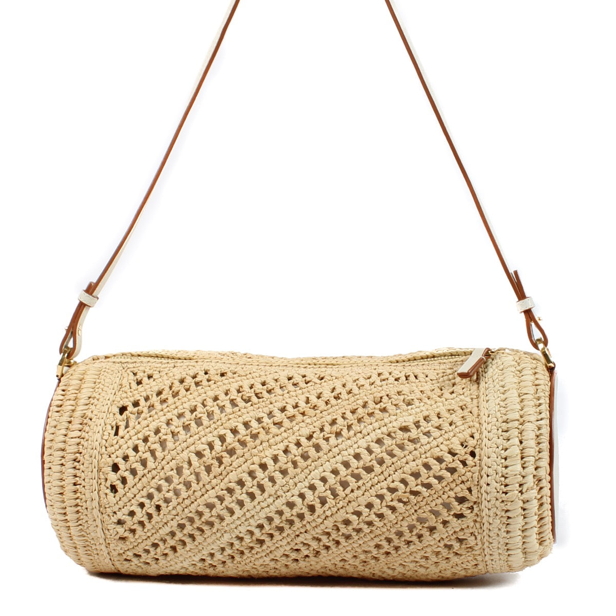 shop 100% authentic second hand Loewe White Raffia Bracelet Pouch on Labellov.com