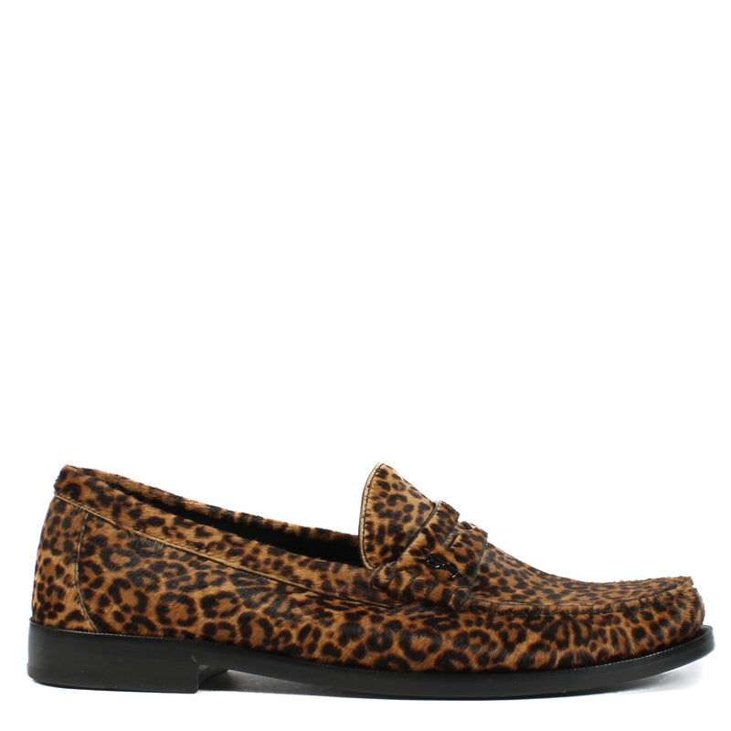 shop 100% authentic second hand Saint Laurent Leopard Pony Hair Flats - Size 40 on Labellov.com