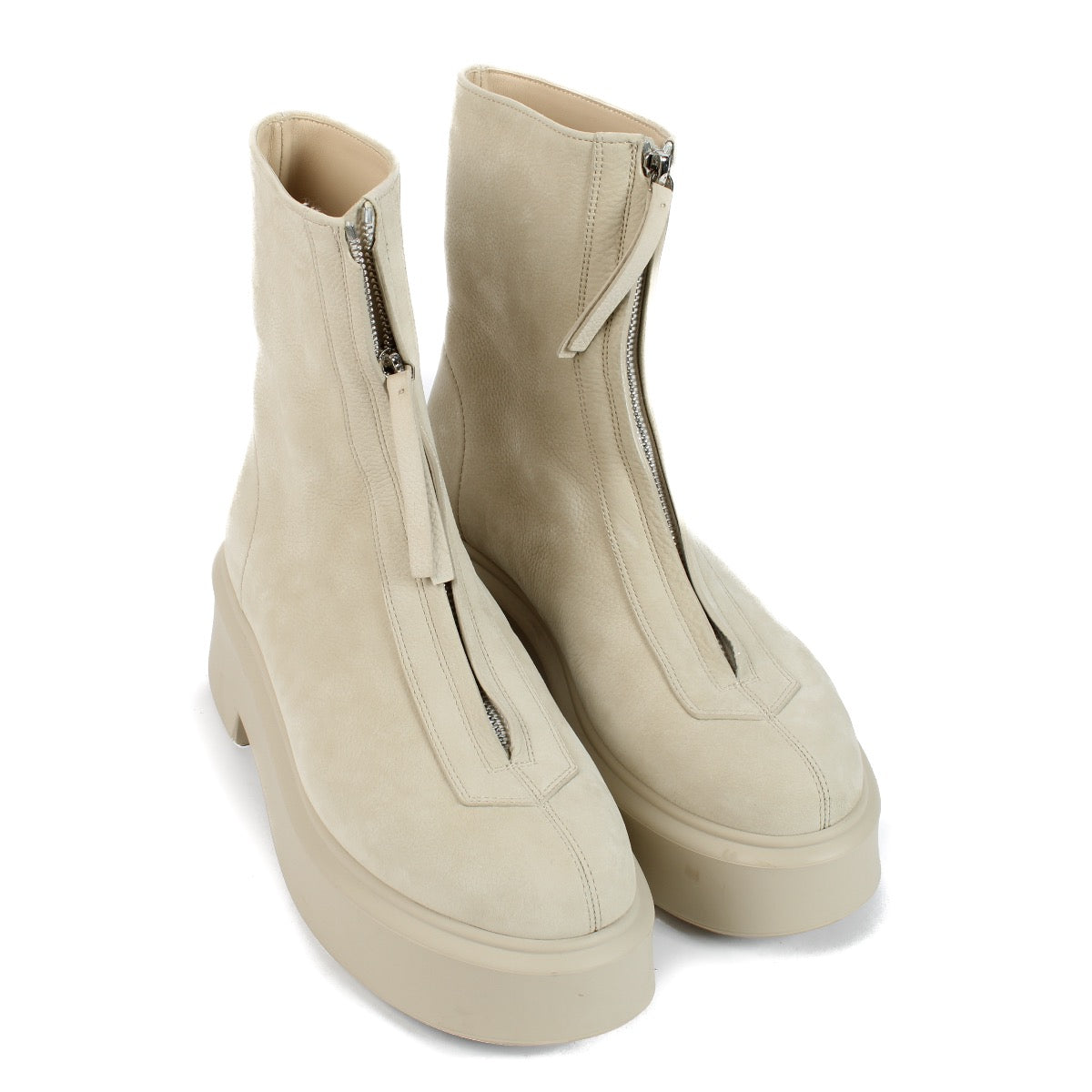 shop 100% authentic second hand The Row Beige Zipped Boots - Size 39 1/2 on Labellov.com
