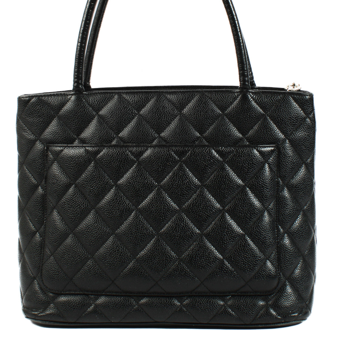 Chanel Black Caviar Medaillon Tote Bag