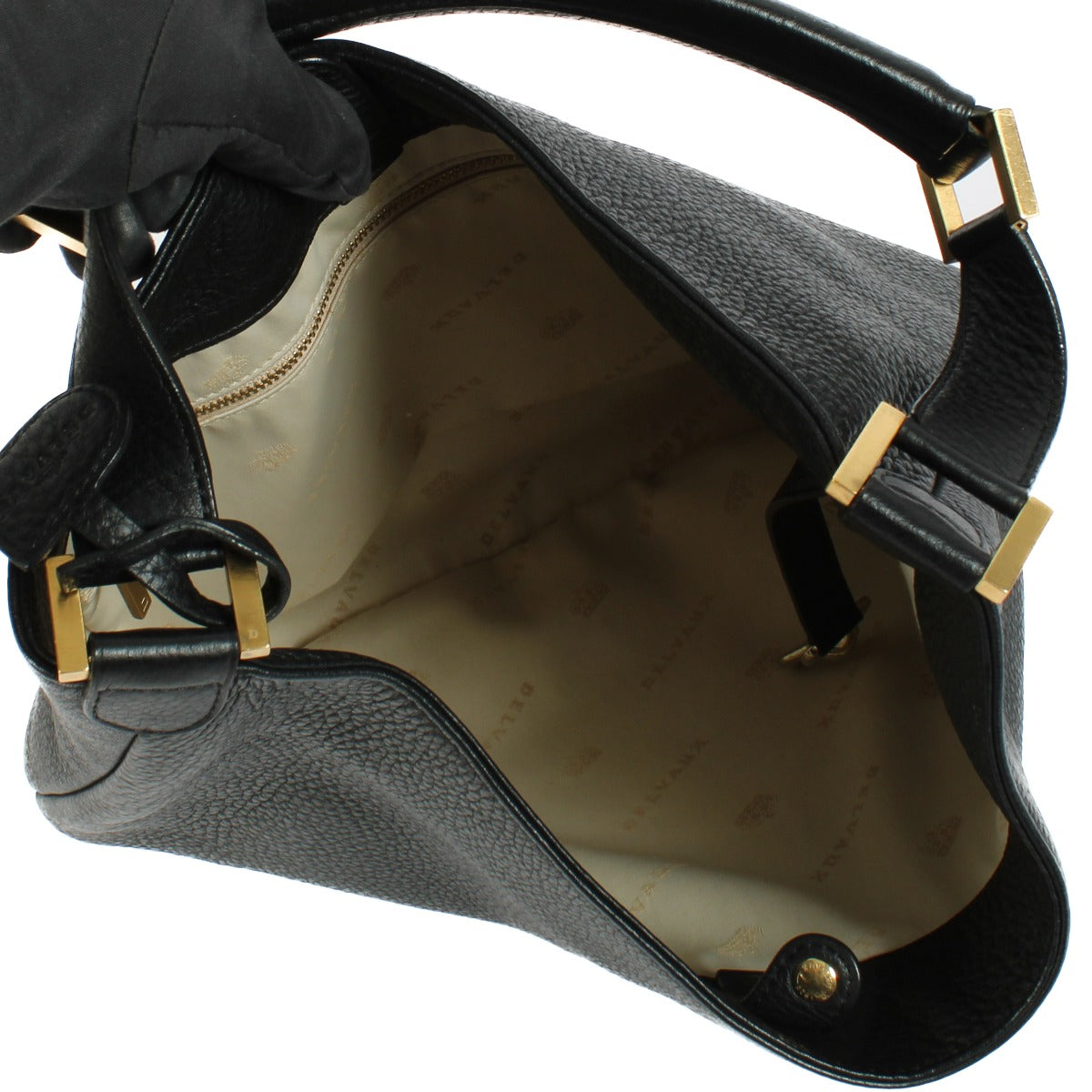 Delvaux Black Louise PM Shoulder Bag