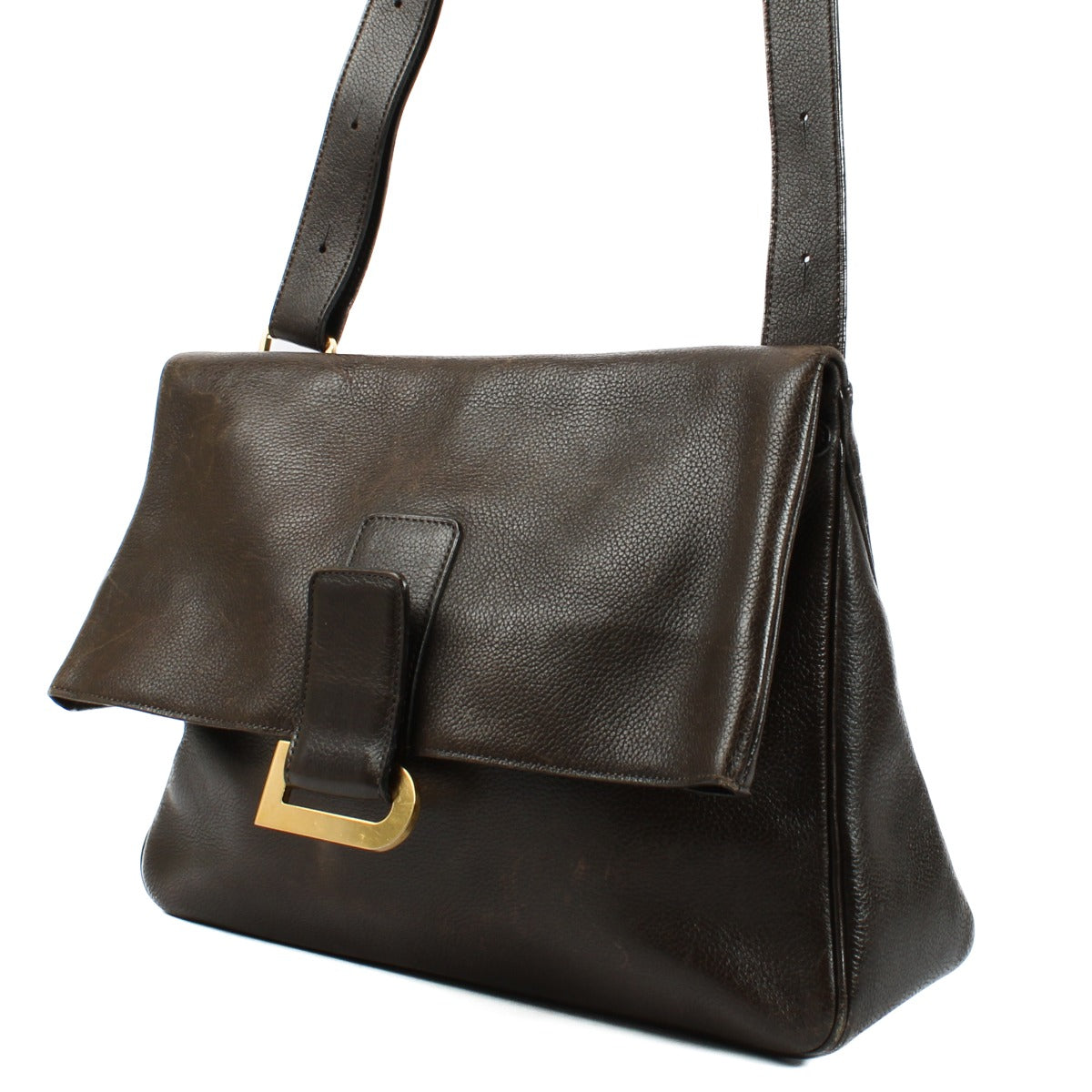 Delvaux Brown Relais Crossbody Bag