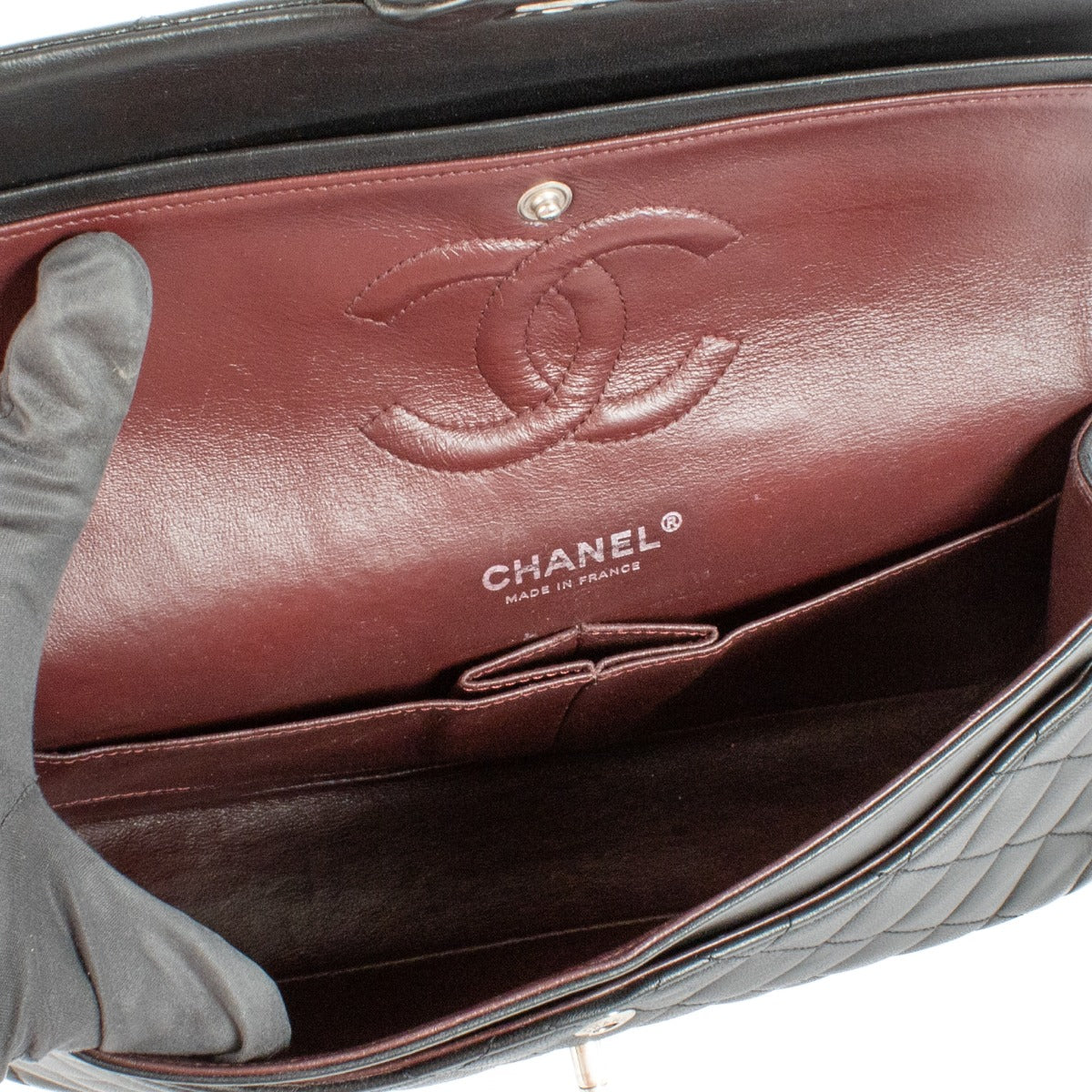 Chanel Zwarte Lamsleren Medium Classic 11.12 Tas