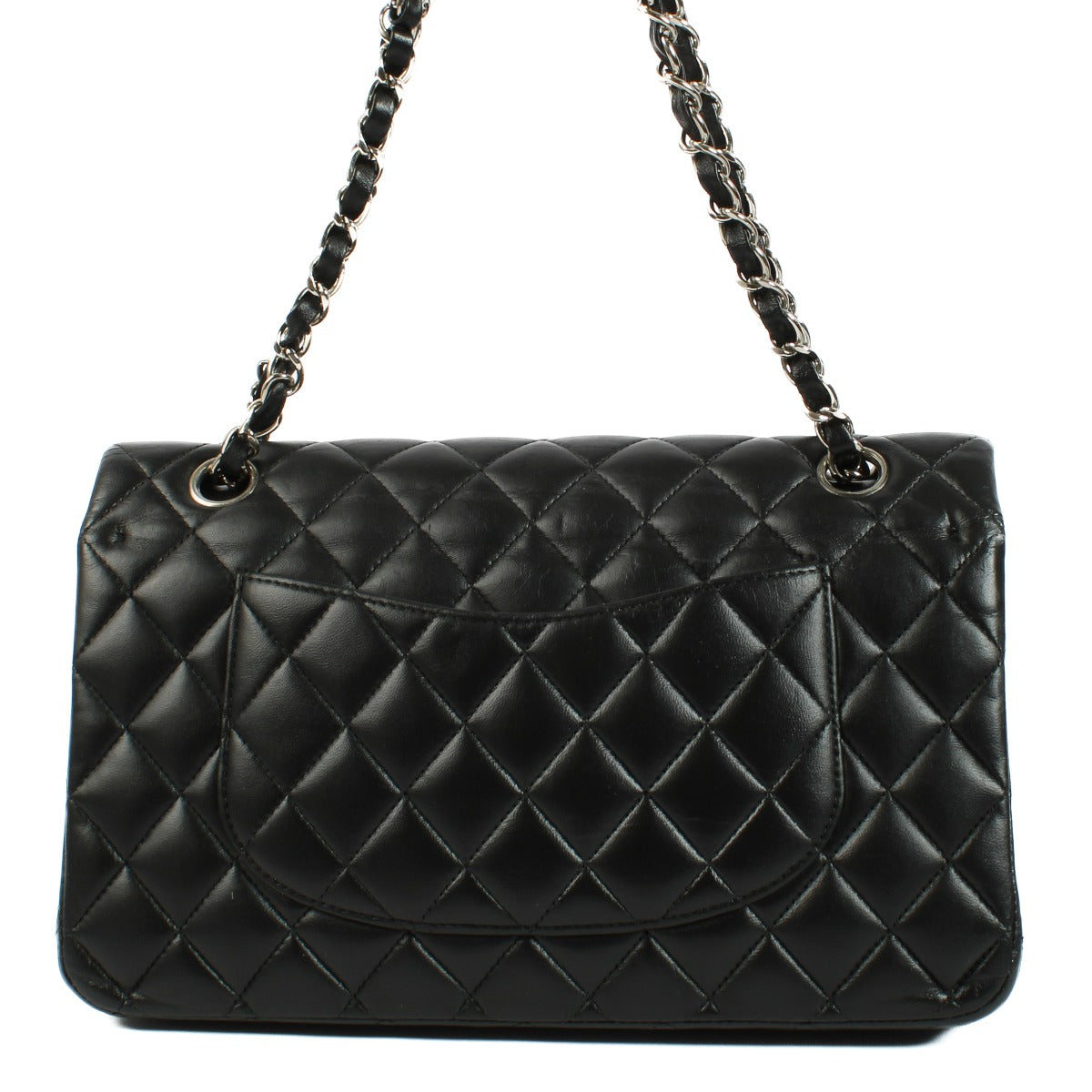 Chanel Black Lambskin Medium Classic 11.12 Bag