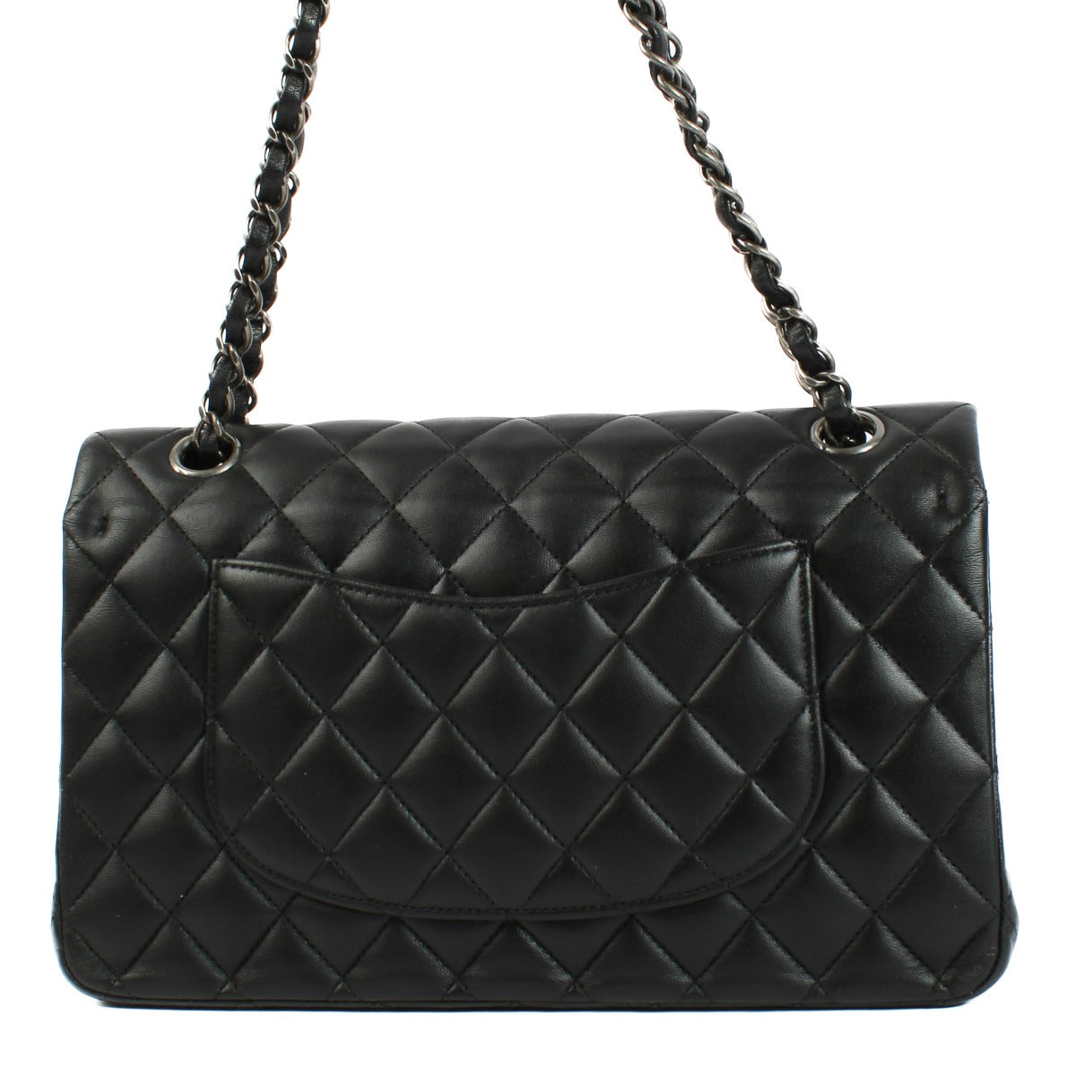 Chanel Zwart Ruthenium Hardware Medium Classic 11.12 Tas