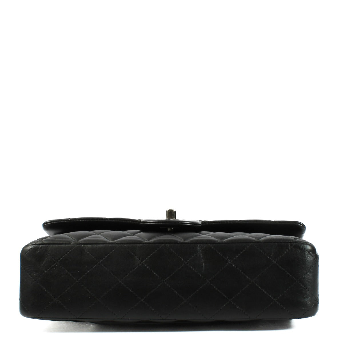 Chanel Zwart Ruthenium Hardware Medium Classic 11.12 Tas