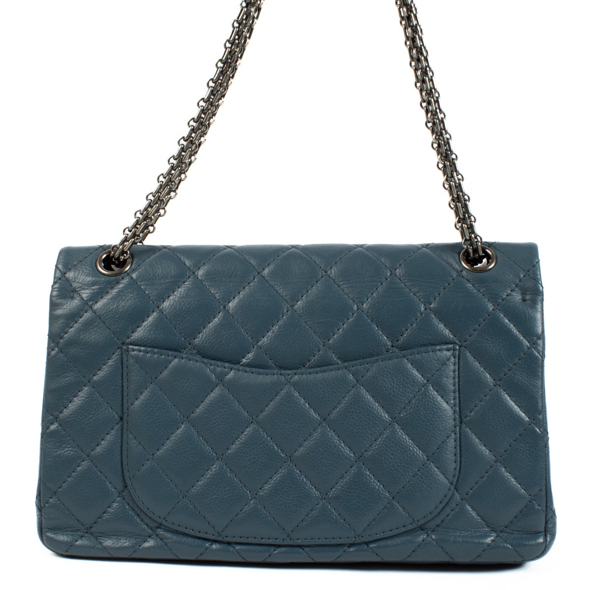 Authentic second hand Chanel Blue Large 2.55 Bag Classic flap bag on Labellov.com