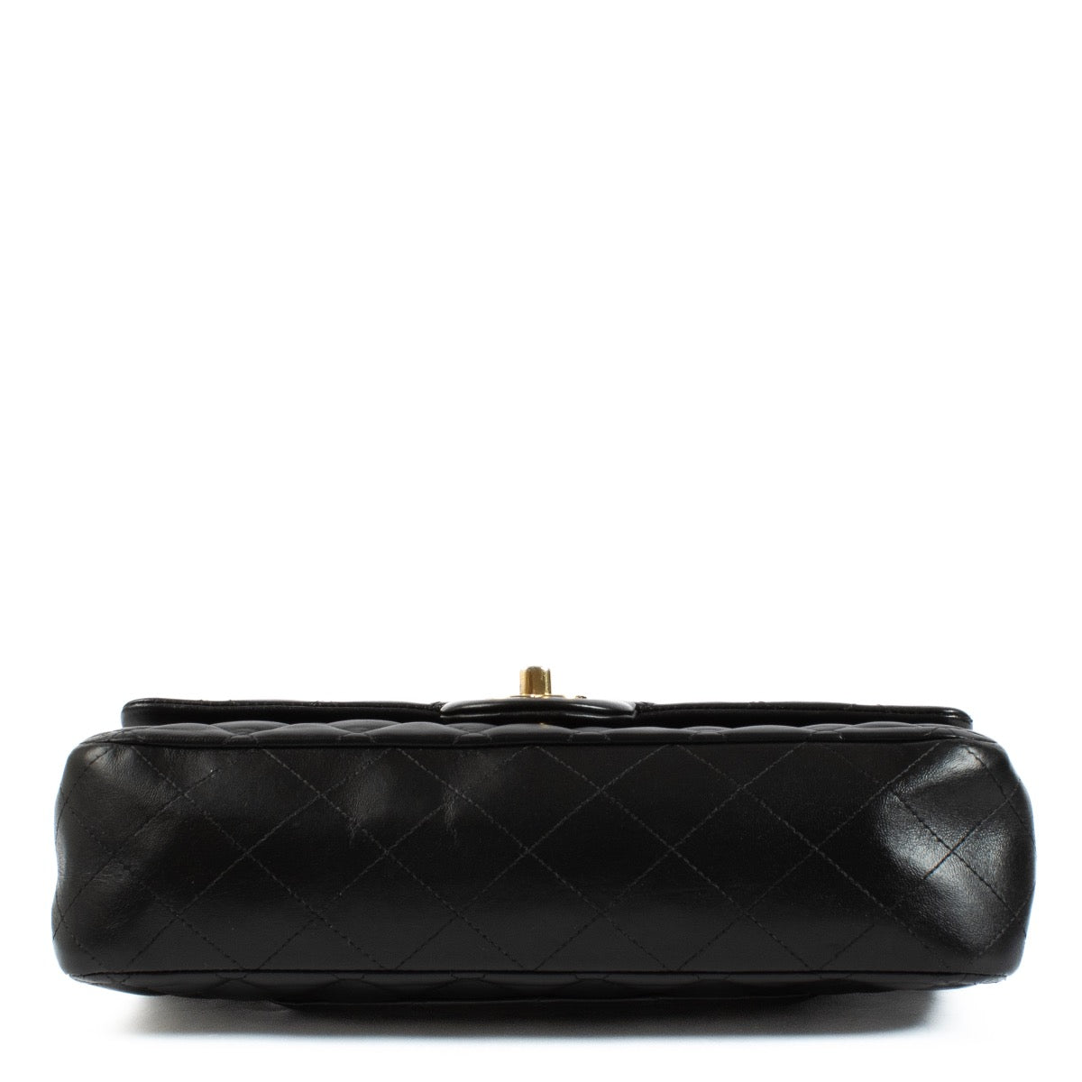 Authentic second hand Chanel Black Lamskin Medium Classic 11.12 on Labellov.com