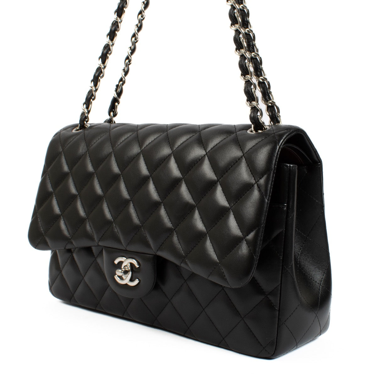 Authentic second hand Chanel Black Large Classic Bag on Labellov.com