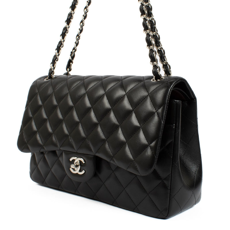 Authentic second hand Chanel Black Large Classic Bag on Labellov.com