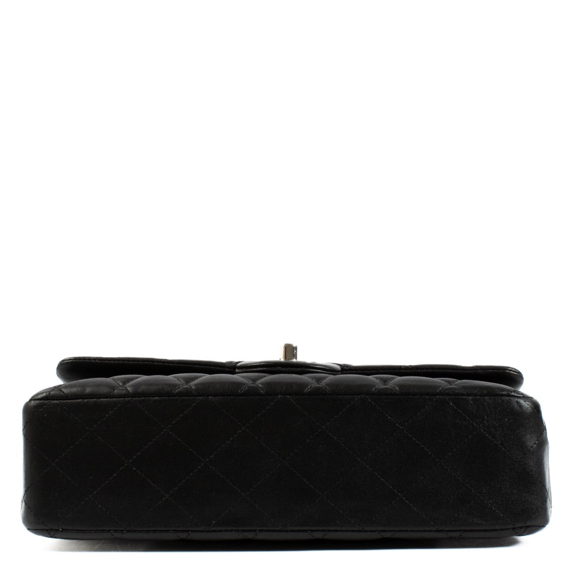 Authentic second hand Chanel Black Lambskin Meidium Classic 11.12 Bag on Labellov.com