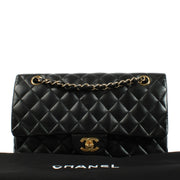 Chanel Black Lambskin Medium Classic 11.12 Bag