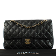 Chanel Black Lambskin Medium Classic 11.12 Bag