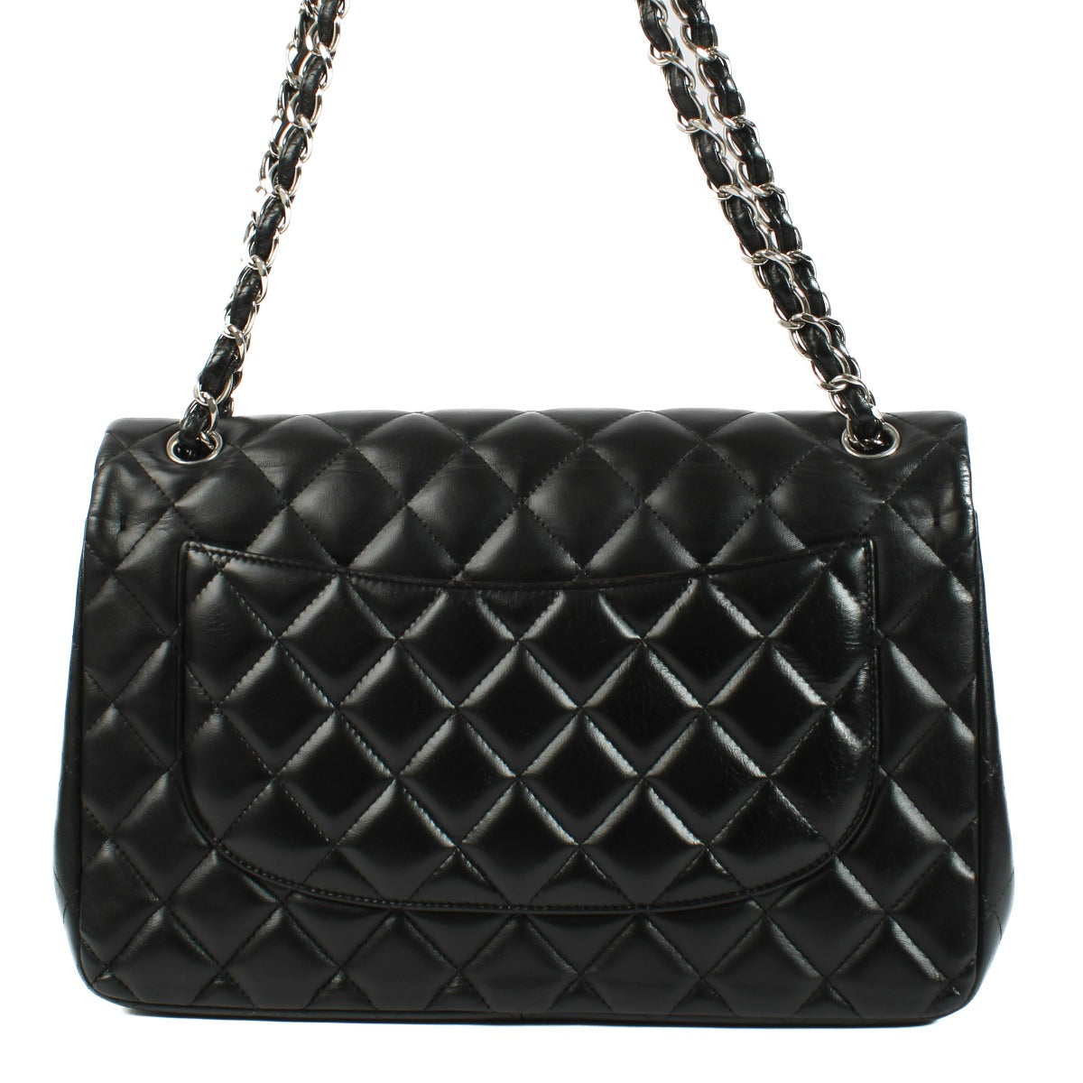 Chanel Black Lambskin Large Classic Bag