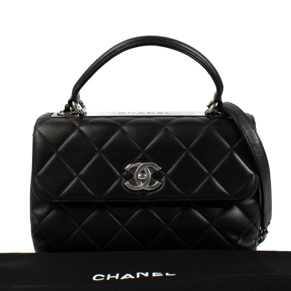 Authentic second hand Chanel Black Small Trendy CC Bag on Labellov.com