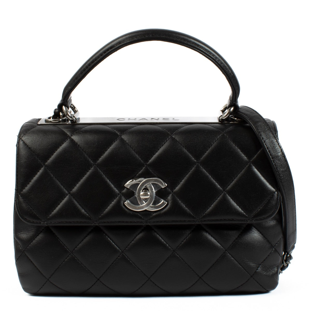 Authentic second hand Chanel Black Small Trendy CC Bag on Labellov.com