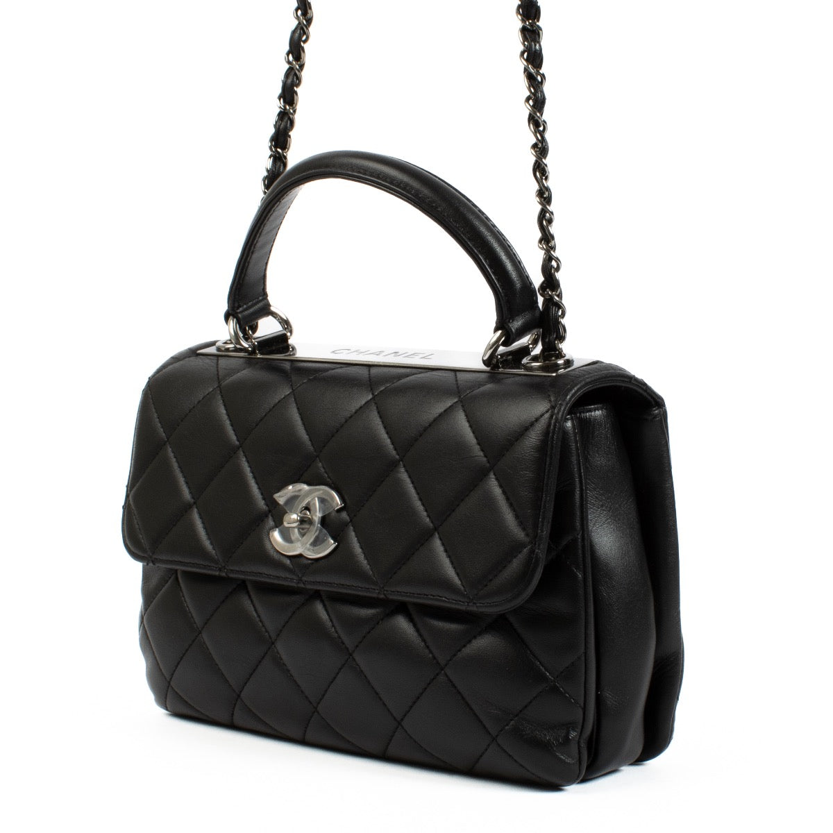 Authentic second hand Chanel Black Small Trendy CC Bag on Labellov.com