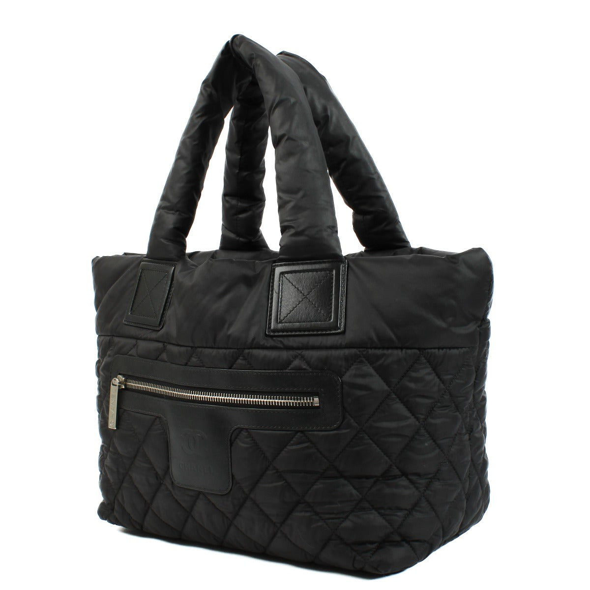 Chanel Black Nylon Coco Cocoon Tote Bag
