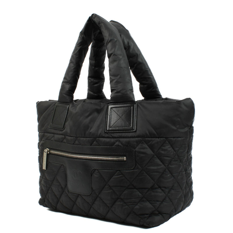 Chanel Black Nylon Coco Cocoon Tote Bag
