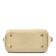 Delvaux Beige Charme Bag with slight wear on straps, bottom, and interior, overall in very good condition. Order on Labellov.com.