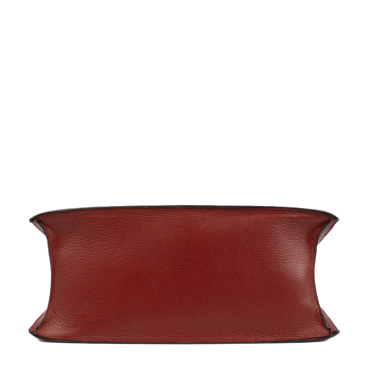 Delvaux Rosso Canter Saphir Bag in rich red leather with a structured silhouette, top handle, and gold-tone hardware. Stylish and functional for any occasion. Buy at Labellov.