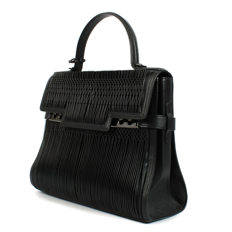 Delvaux Black Lambskin/Calf Souple Tempête GM Smock