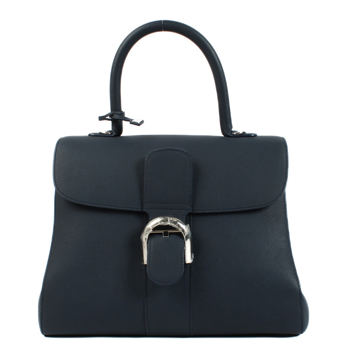 Delvaux Navy Crispy Calf Brillant MM