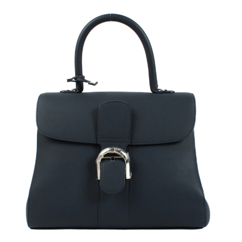 Delvaux Navy Crispy Calf Brillant MM